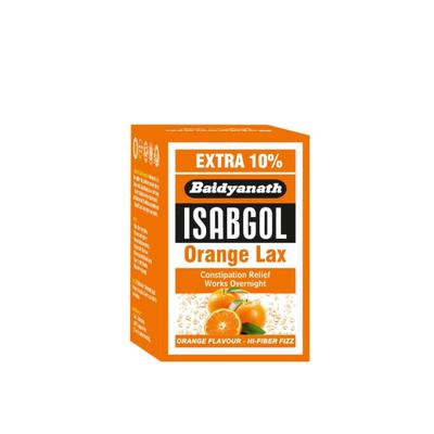 Baidyanath Isabgol Psyllium Husk Powder - Orange Lax 110 g - Digestive Care
