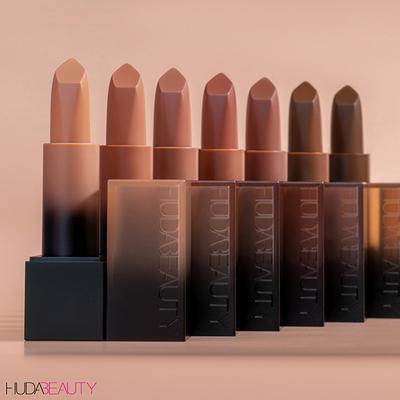 Huda Beauty Power Bullet Cream Glow Hydrating Lipstick Bossy Brown Money Maker 3 gm - Lipsticks