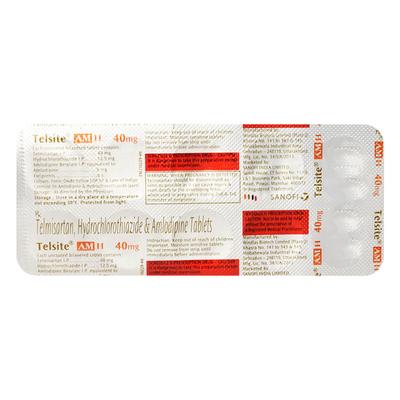 Telsite AM H 40mg Tablet 10'S - Hypertension-Ang