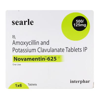 NOVAMENTIN 625 Tablet 6's - Bacterial Infections-Pen