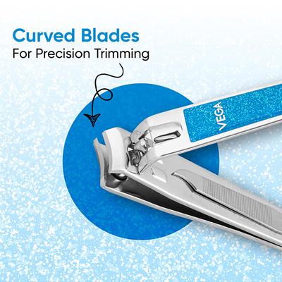 Vega Large Nail Clipper, Colour May Vary (VC2LNC-02) 2's - Nail Care