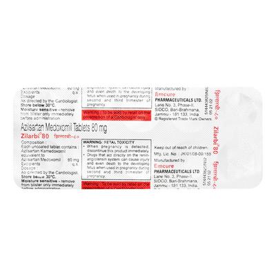 Zilarbi 80mg Tablet 10'S - Hypertension-Ang