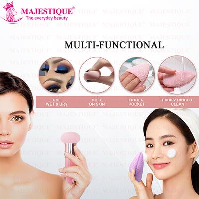 Majestique Facial Cleaning Sponge With Mushroom Makeup Sponge - Color May Vary 1's - Sponges & Applicators