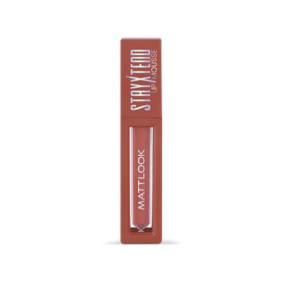Matt Look Stayxtend Lip Mousse Enriched With Vitamin E & Non Sticky, Dusky Nude-21 4 ml - Liquid Lipsticks