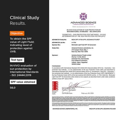 Minimalist Light Fluid SPF 50 Face Sunscreen 50 ml - Face Sunscreen