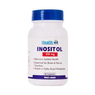 Healthvit Inositol - Capsules 60's - Herbal Dietary Supplement