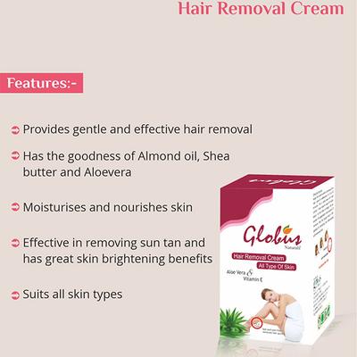 Globus Remedies Hair Remover Cream 100 gm - Shaving & Hair Removal