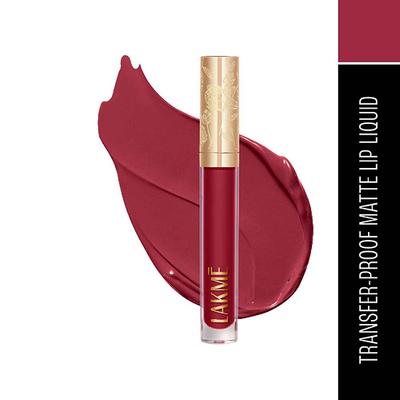 Lakme Rouge Bloom Matte Lip Liquid Regal Rose 102 3.5 ml - Liquid Lipsticks