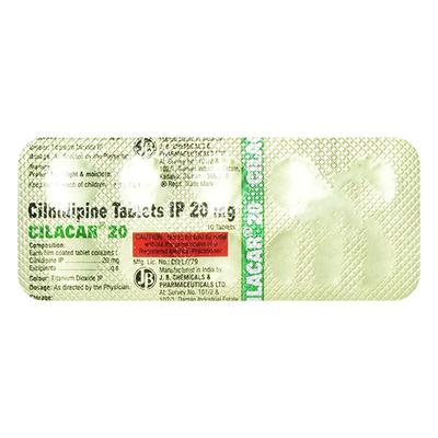 Cilacar 20mg Tablet 10'S - Hypertension-Cal