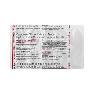 Voglimac Gm2 Tablet 10'S - Diabetes-Ant