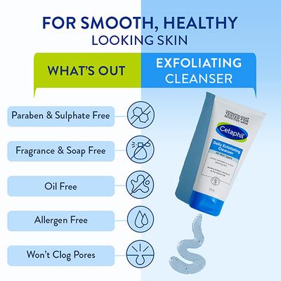 Cetaphil Daily Exfoliating Cleanser For All Skin Types 178 ml - Face Wash & Cleansers