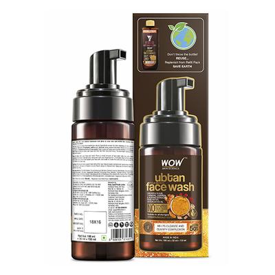 Wow Life Science Ubtan Foaming Face Wash for Deep Cleansing 100 ml - Face Washes