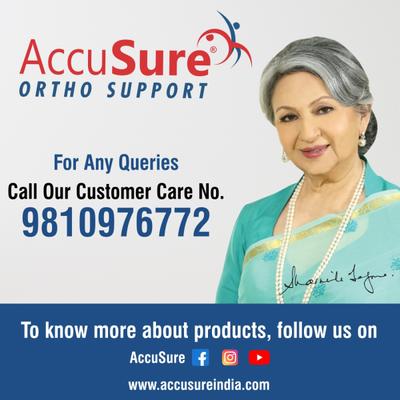 AccuSure Orthopedic Pain Relief Bamboo Yarn Knee Cap - Gray (L) 1's - Knee/Ankle/Leg/Foot Supports