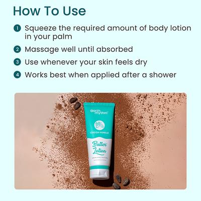 Earth Rhythm Cocoa Vanilla Butter Lotion 200 gm - Lotions & Creams