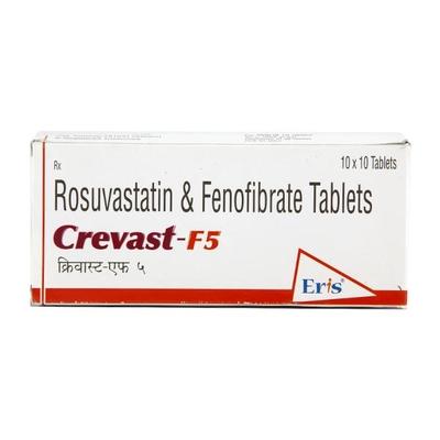 Crevast F 5mg Tablet 10'S - High Cholesterol-Dys
