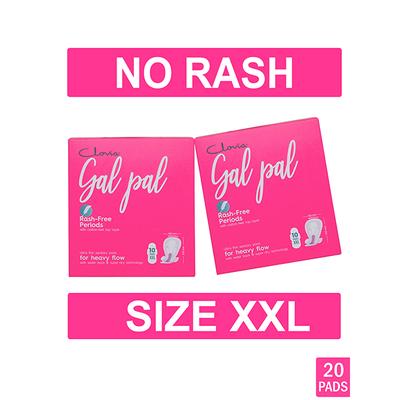Clovia Gal Pal Sanitary Pads - XXL for Extra Heavy Flow - 320 mm (Pack of 20) 1's - Sanitary Napkins