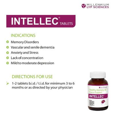 Millennium Lyf Sciences Intellec Tablets 60's - Pure Herbs