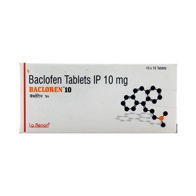 Bacloren 10mg Tablet 10'S - Muscle Cramps/Spasticity-Mus