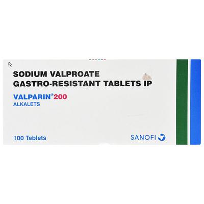 Valparin Alkalets 200mg Tablet 10'S - Epilepsy/Convulsion-Ant