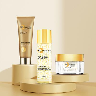 Bio-Essence 24K Gold CTM Kit - Cleanser, Toner, Moisturizer 240 g - Facial Kits