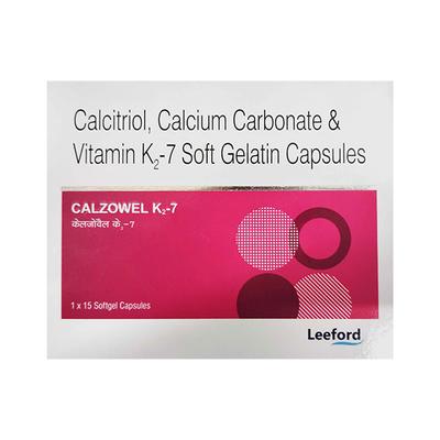 CALZOWEL K2 7 Soft Gelatin Capsule 15's - Supplements-Cal