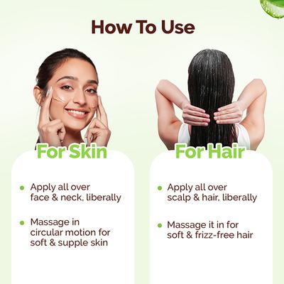 Mamaearth Aloe Vera Gel with 100% Pure & Natural Aloe Vera & Vitamin E for Skin & Hair 150 ml - Face Moisturizers