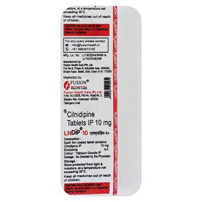 Lndip 10Mg Tablet 10's - Hypertension-Cal