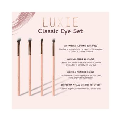 Luxie Classic Eye Brush Set - Rose Gold 1's - Face Brush