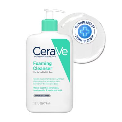 CeraVe Foaming Cleanser For Normal To Oily Skin 473 ml - Face Wash & Cleansers