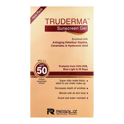 TRUDERMA NEW SPF 50 PA +++ Sunscreen Gel 50g - Sun Protectors-Emo