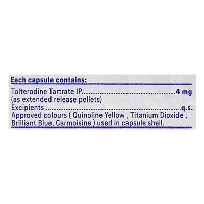 Torq SR 4mg Capsule 30'S - Bladder And Prostate Disorders-Dru