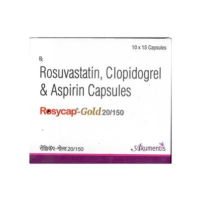 ROSYCAP GOLD 20/150 Capsule 15's - Blood Clot-Ant
