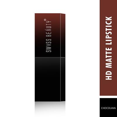 Swiss Beauty HD Matte Lipstick - (Chocolava) 3.5 gm - Lipsticks