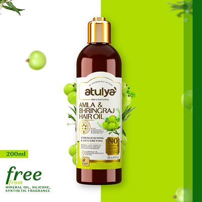 Atulya Amla Bhringraj Hair Oil 200 ml - Hair Oils