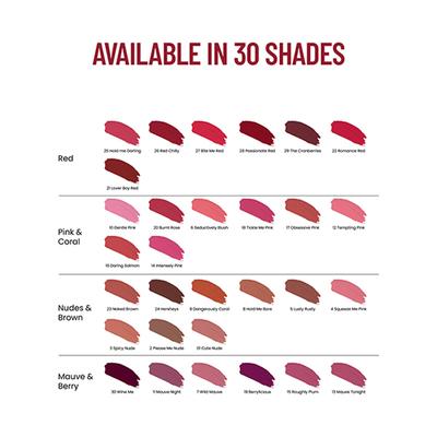 Swiss Beauty Hold Me Matte Liquid Lipstick (Bite Me Red) 4.5 ml - Liquid Lipsticks