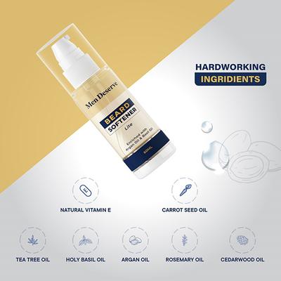 Men Deserve Beard Softener Lite 60 ml - Beard Serum
