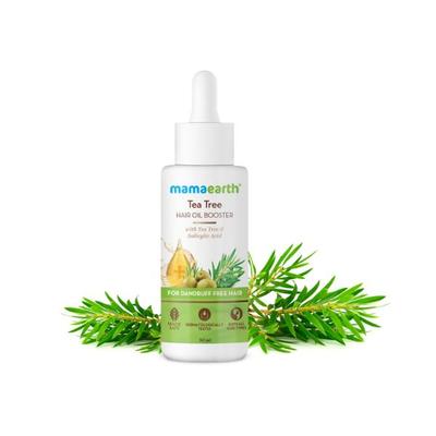 Mamaearth Tea Tree Hair Oil Booster with Tea Tree & Salicylic Acid for Dandrufffree Hair 30 ml - Hair Oils