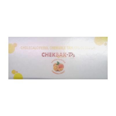 CHEKBAK D3 ORANGE FLAVOUR Chewable Tablet 10's - Supplements-Vit