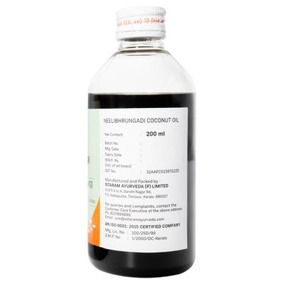 Sitaram Ayurveda Neelibhrungadi Coconut Oil 200 ml - Speciality Medicines