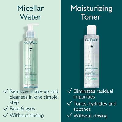Caudalie Vinoclean Micellar Cleansing Water 200 ml - Make Up Removers