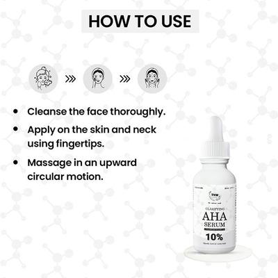TNW The Natural Wash Clarifying AHA Serum, with Glycolic Acid and Lactic Acid 30 ml - Face Serum