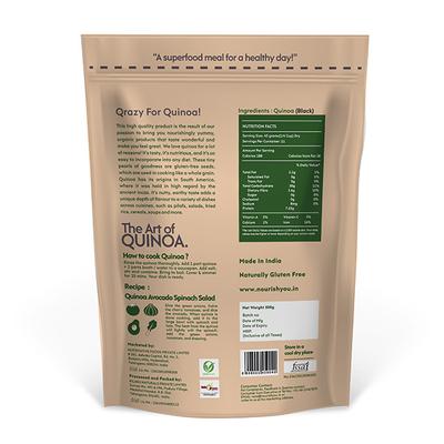 Nourish You Black Quinoa Seeds 500 gm - Nutritional Bars