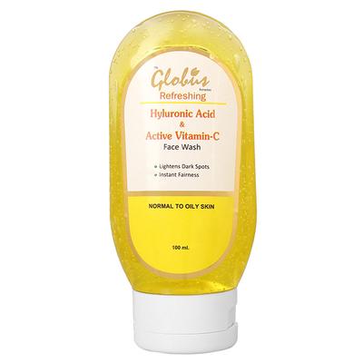 Globus Remedies Hyluronic Acid Active Vitamin C Face Wash 100 ml - Face Wash & Cleansers