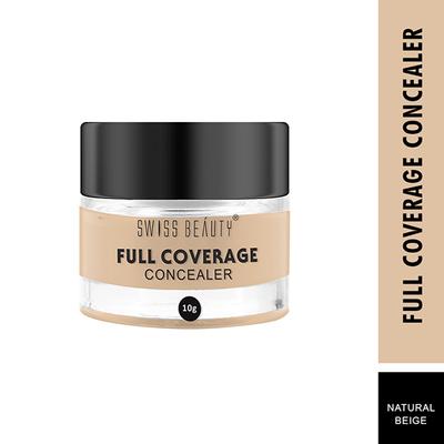 Swiss Beauty Full Coverage Creamy Concealer - (Natural Beige) 10 gm - Concealer