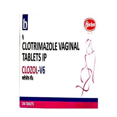CLOZOL V 6 Vaginal tablet 6's - Fungal Infections-Anf