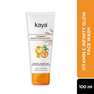 Kaya Vitamin C Face Wash - For Clear & Clean, Glowing, Youthful, Radiant & Hydrated Skin, All Skin Type 100 ml - Face Wash & Cleansers