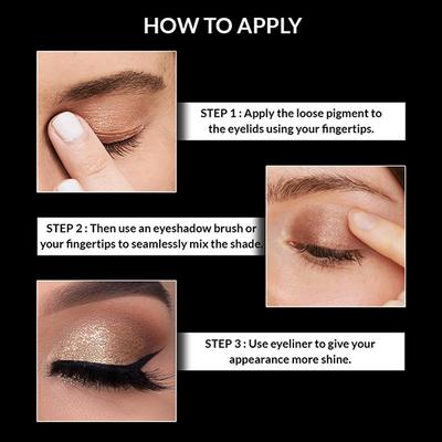 Star's Cosmetics Eyeshadow Pigment Powder For All Skin Types, Shiny Finish (No.14 Sparkling Pink) 4 gm - Eye Shadow Palettes