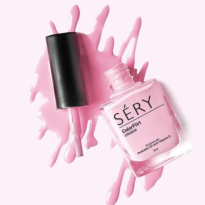 SERY Colorflirt Nail Paint - Pink Grass 10 gm - Nail Polish