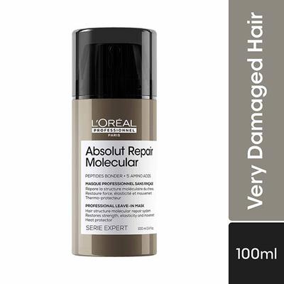 L'Oreal Professionnel Absolut Repair Molecular Deep Repairing Leave-In Cream for Damaged Hair 100 ml - Hair Creams