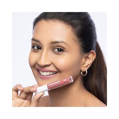 Mamaearth Naturally Matte Lip Serum Matte Liquid Lipstick with Vitamin C & E For Upto 12 Hour Long Stay Rosy Nude 3 ml - Others